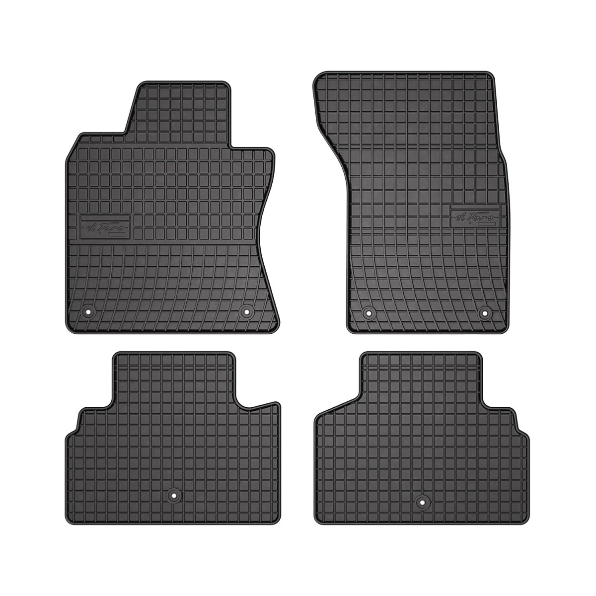 INFINITI Q50 Floor Mats - Omac - Rubber, 4 Pcs - Black - 2014-2023 INFINITI Q50 Floor Mats - Omac - Rubber, 4 Pcs - Black - 2014-2023
